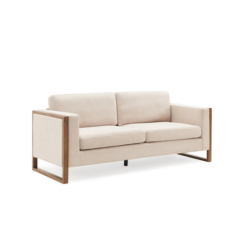 Christopher Knight Home - Lily Modern 79 3-Seater Sofa with Solid Wood Legs