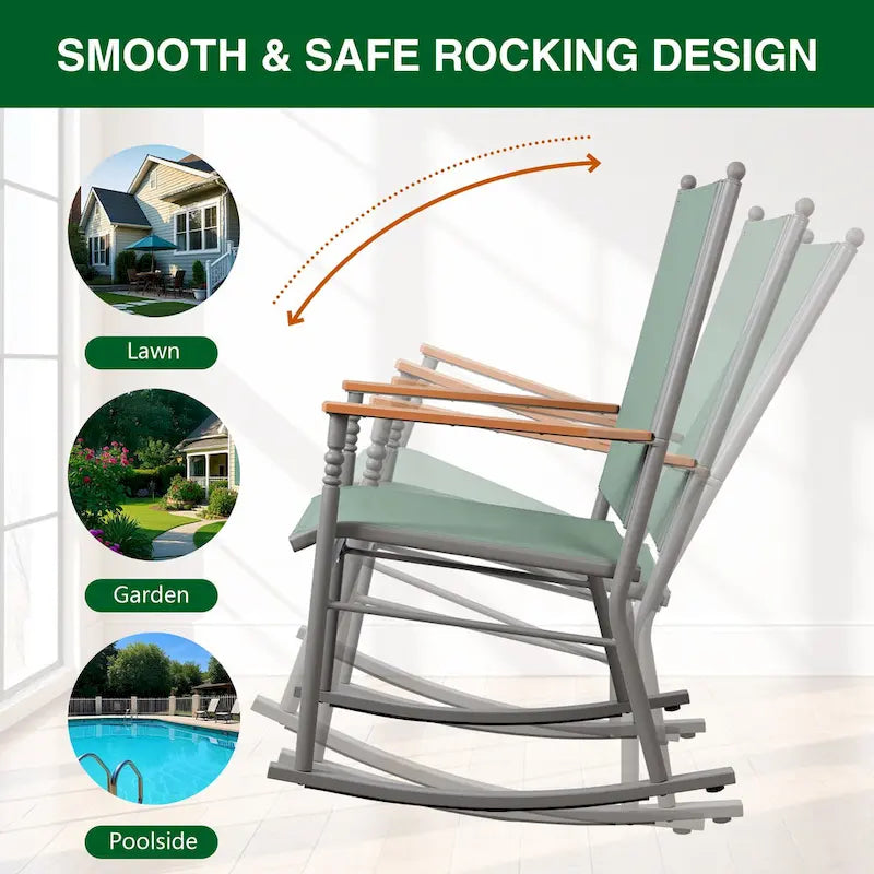 2 - Person Outdoor Patio Rocking Chairs