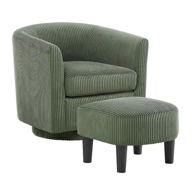 26.38 Swivel Arm Chair with Ottoman