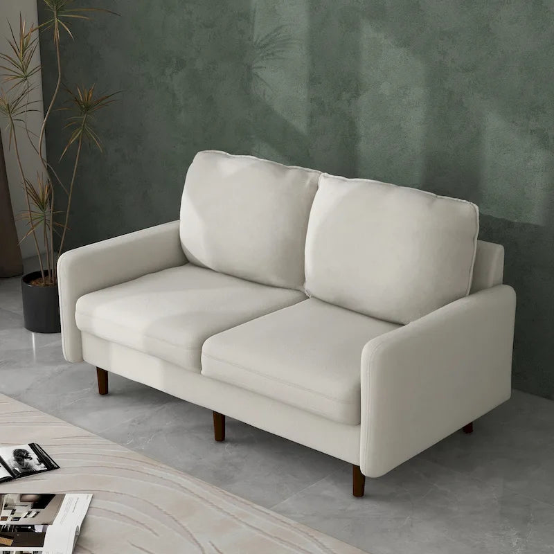 56.88 Modern Couch Velvet Loveseat Sofa for Living Room Furniture