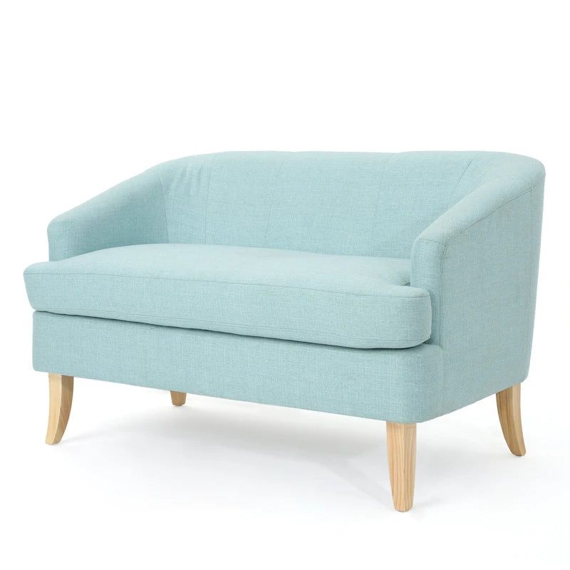 Sheena Mid-century Modern Petite Fabric Loveseat by Christopher Knight Home