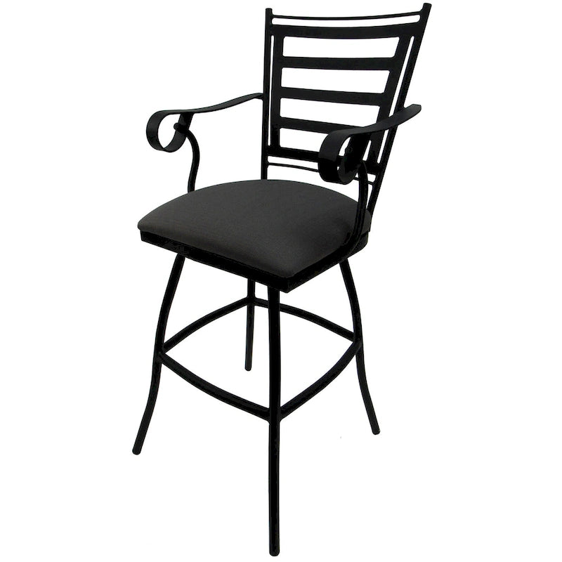 Swivel Bar Stool 35 Jenna - Black Frame - 34 - 35 inch Seat
