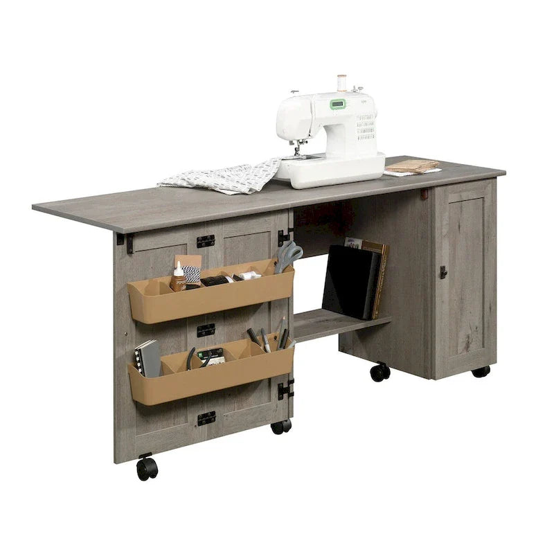 Sauder Select Collection Easy Rolling Sewing and Craft Table/Cart ...