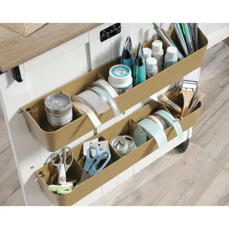 Sauder Select Collection Easy Rolling Sewing and Craft Table/Cart ...
