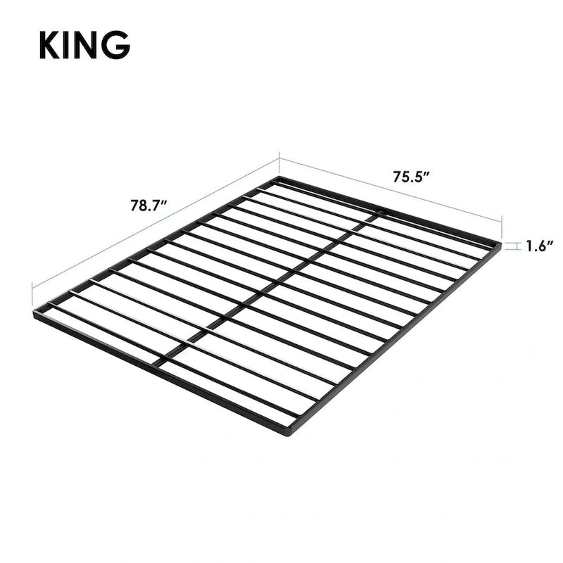 1.6 Inch Metal Bunkie Board Bed Slat Replacement by Crown Comfort