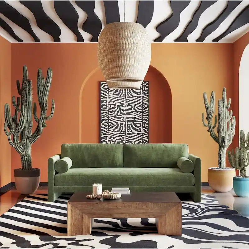 Poly & Bark Lea 90 Sofa - Includes 2 Bloster Pillows and Removable Cushion Covers