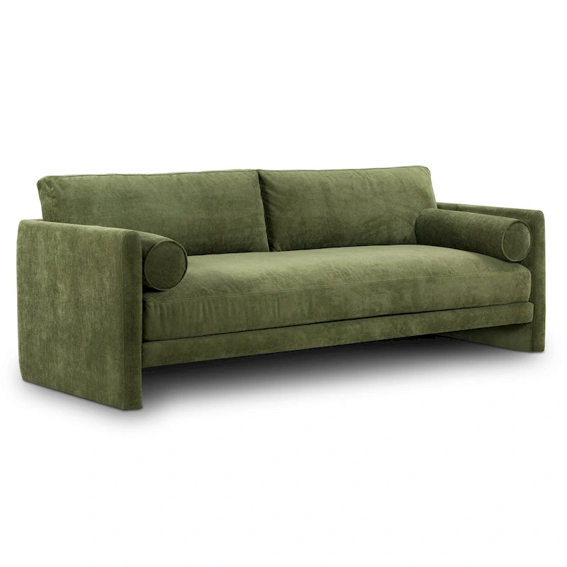 Poly & Bark Lea 90 Sofa - Includes 2 Bloster Pillows and Removable Cushion Covers