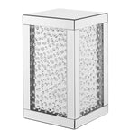 12 inch Crystal End table in Clear Mirror Finish