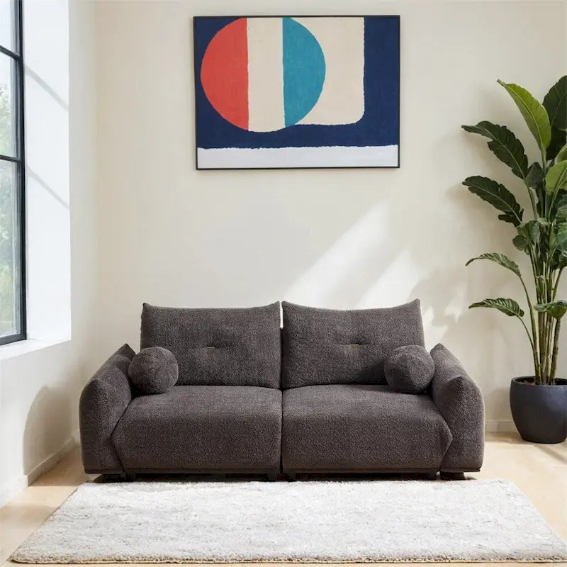 2-Seater Cushion Sofa 90 Comfortable Sofa,w/2 Cushions