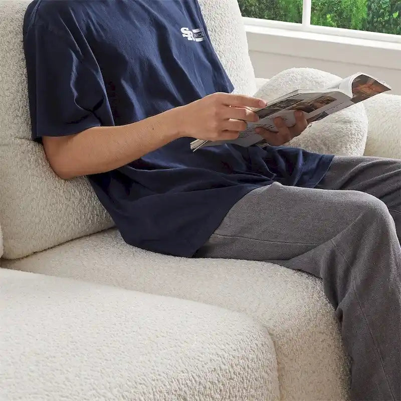 2-Seater Cushion Sofa 90 Comfortable Sofa,w/2 Cushions