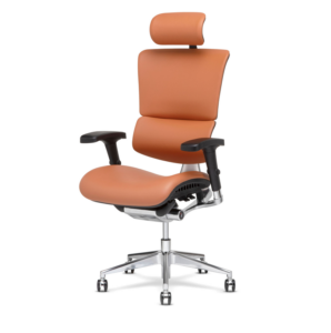 Cognac orange x-chair office chair